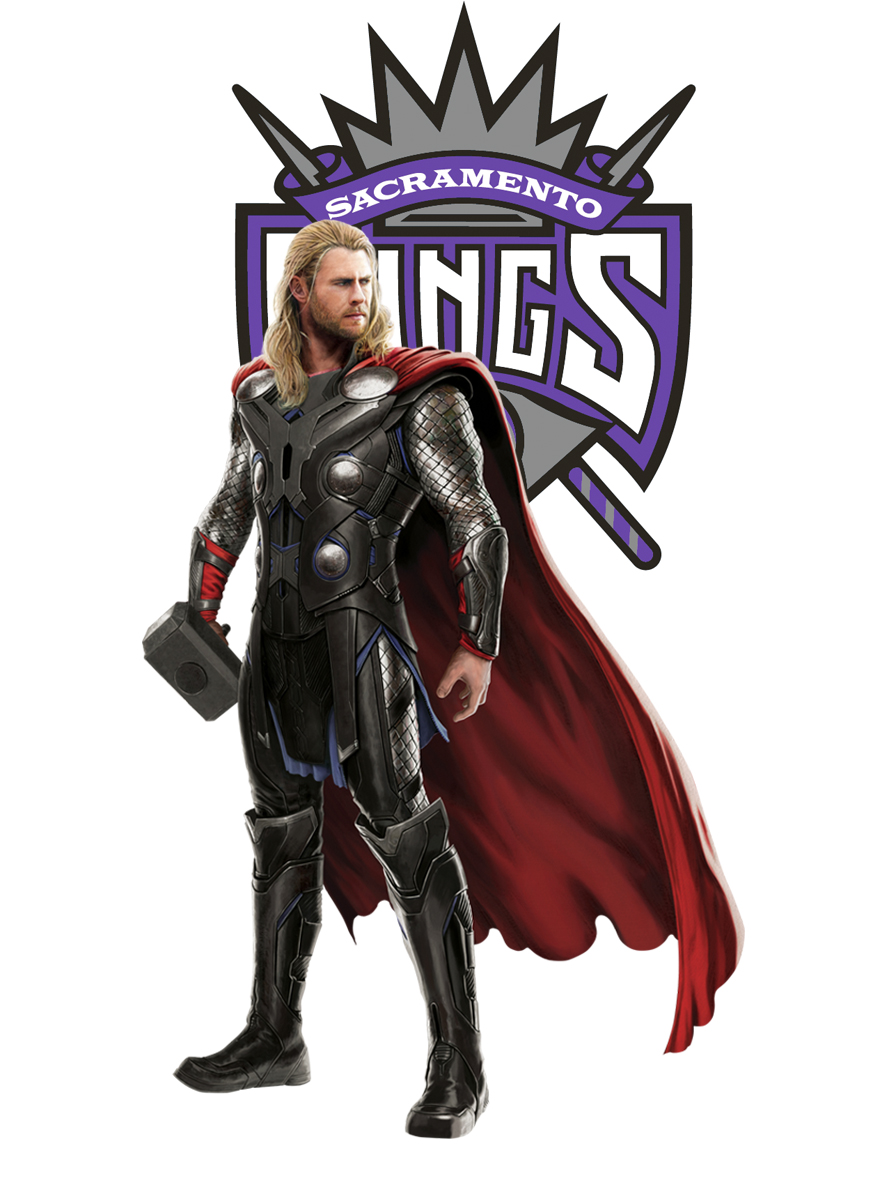 Sacramento Kings Thor Logo vinyl decal